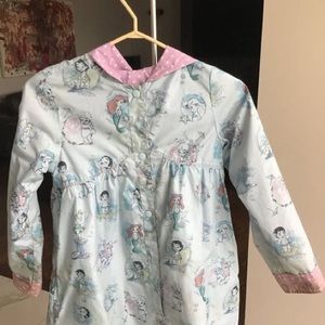 Girls Size 9/10 Disney Ariel Reversible Raincoat